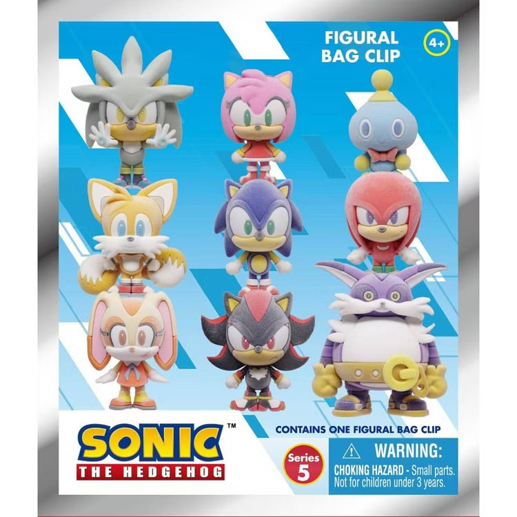Sonic The Hedgehog Figural Book Bag Clip (Series 5) Flocked